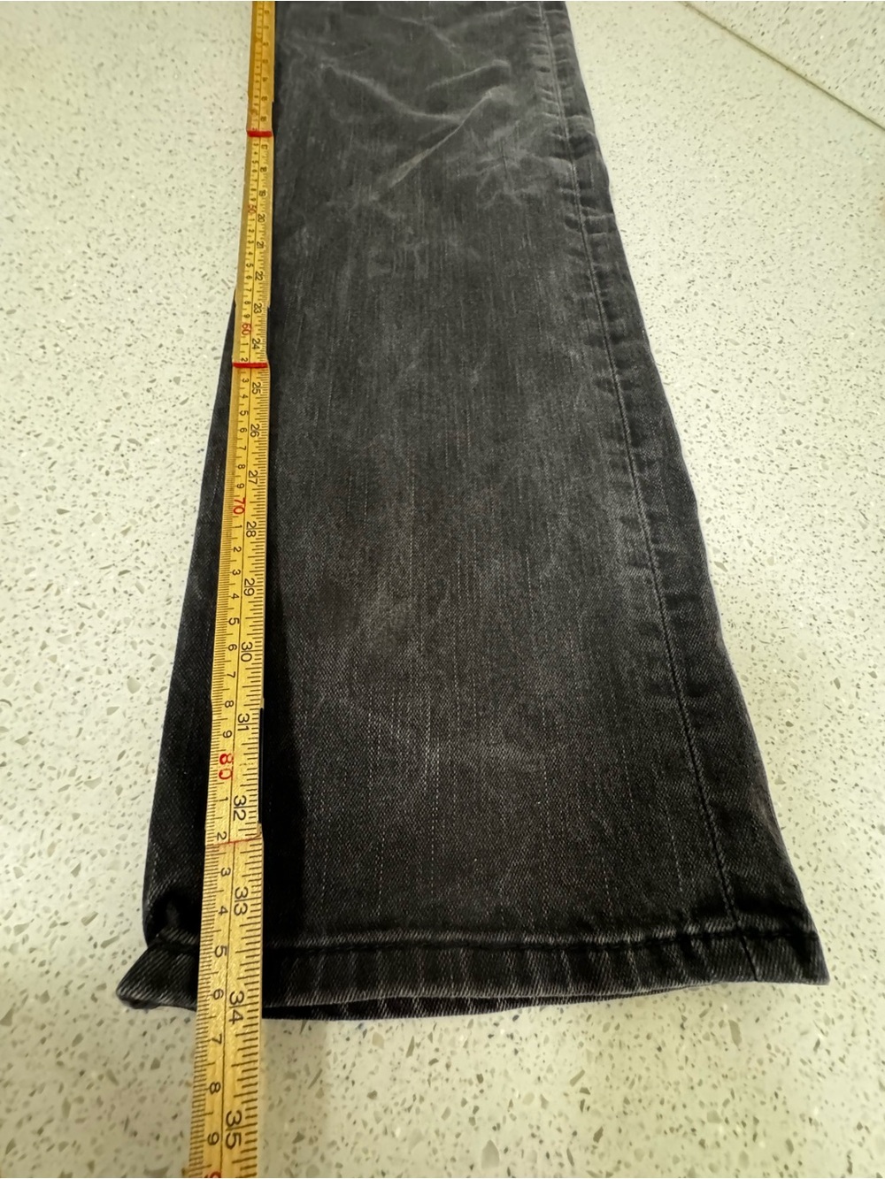Levi’s 569 Loose Straight Jeans Mens 34x36 Black Denim Baggy Whiskered Y2K - Picture 5 of 6